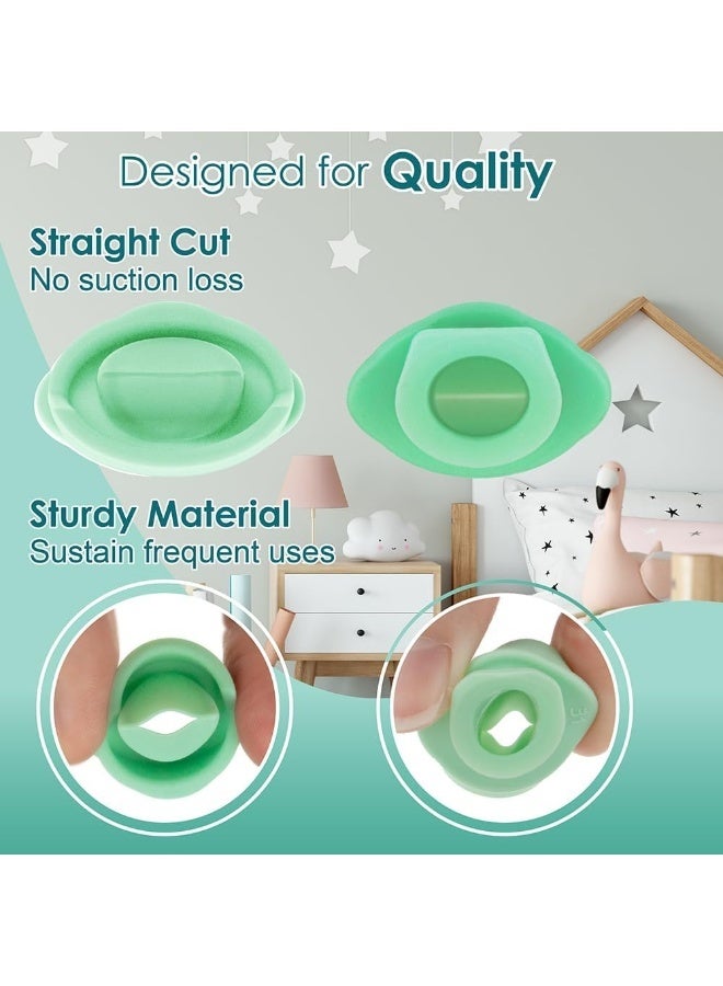 NENESUPPLY صمامات نينسوبلاي 4 قطع على شكل بطة متوافقة مع مضخة الثدي القابلة للارتداء إلفي وقطع الغيار. - Image 4