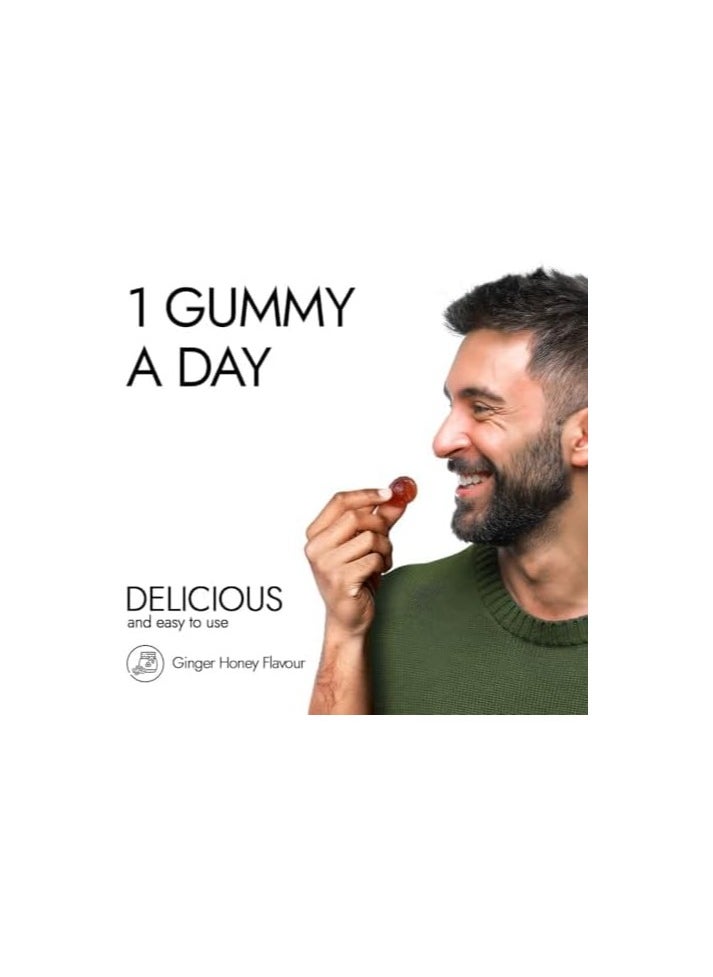 Kapiva - Kapiva Himalayan Shilajit/Shilajeet Gummies (60 Count) | Ginger Honey Flavour | 225mg Shilajit/Gummy | NABL-Certified Shilajit Gummy | Boosts Energy Levels, Endurance & Stamina - Image 1