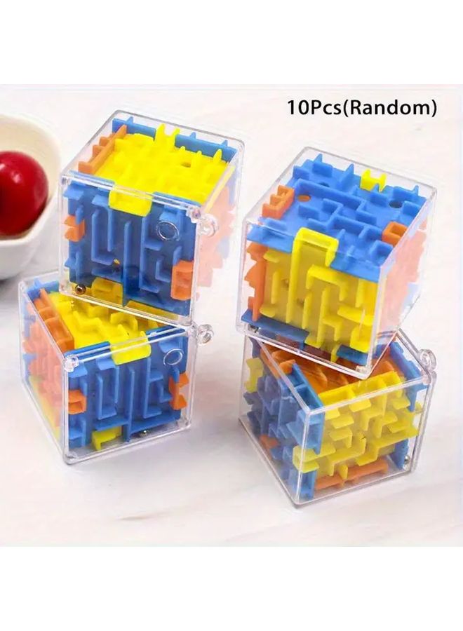 10 Packs 3D Maze Puzzle Toy Rolling Ball Brain Game Hand Eye Coordination Educational Gift for Kids - Image 1