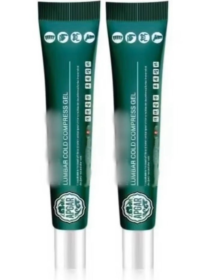 2PCS Lumbar Cold Compress Gel , Relieves Pain Joints, Cervical Spine And Lumbar Discs,Knee Pain Relief , Natural Herbal Joint Pain Relief Gel 20g - Image 1