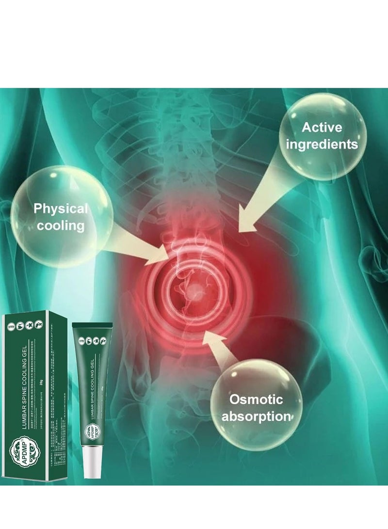 2PCS Lumbar Cold Compress Gel , Relieves Pain Joints, Cervical Spine And Lumbar Discs,Knee Pain Relief , Natural Herbal Joint Pain Relief Gel 20g - Image 3