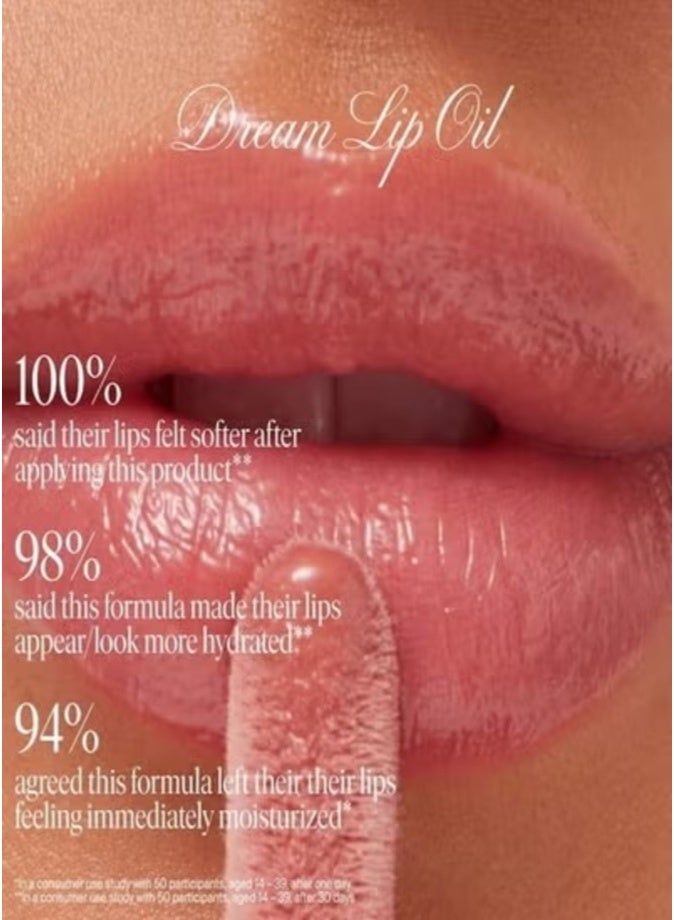 Summer Fridays Dream Lip Oil - Hydrating Translucent Lip Gloss, Rosewood Nights - A nourishing touch of sheer rosy brown 4.5ml - Image 5