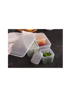 Spaceshoop 4 in 1 Grid Refrigerator Food Storage Box Plastic Kitchen Transparent Food Storage Box Stall Ice Powder Ingredient Storage Box  - Image 2