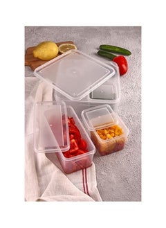 Spaceshoop 4 in 1 Grid Refrigerator Food Storage Box Plastic Kitchen Transparent Food Storage Box Stall Ice Powder Ingredient Storage Box  - Image 4