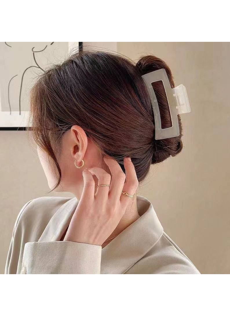 FASHION HOME 8PCS Hair Accessories For Thick Medium Thin Curly Hair Hair Clips Claw Mini Square Claw Clip  - Image 4