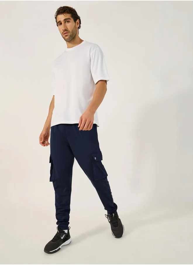 Styli Slim Fit Cargo Trackpants with Zip Pocket Detail