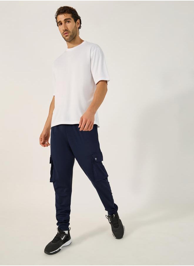Styli Slim Fit Cargo Trackpants with Zip Pocket Detail  - Image 2