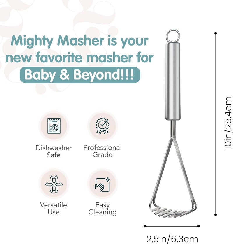 The 730 Project Mighty Masher – Stainless Steel Baby Food Masher - Image 4