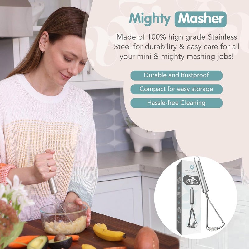 The 730 Project Mighty Masher – Stainless Steel Baby Food Masher - Image 2