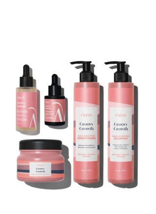 Groovy Growth Set 300 ml | Groovy Growth Shampoo 300 ml & Conditioner 300 ml & Mask 300 ml & Scalp Serum 50 ml & Oil 35 ml - pzsku/ZC9D5C1A16E411D2A902FZ/45/_/1739375316/08440c0b-df1c-46b4-bc09-272b545022a1