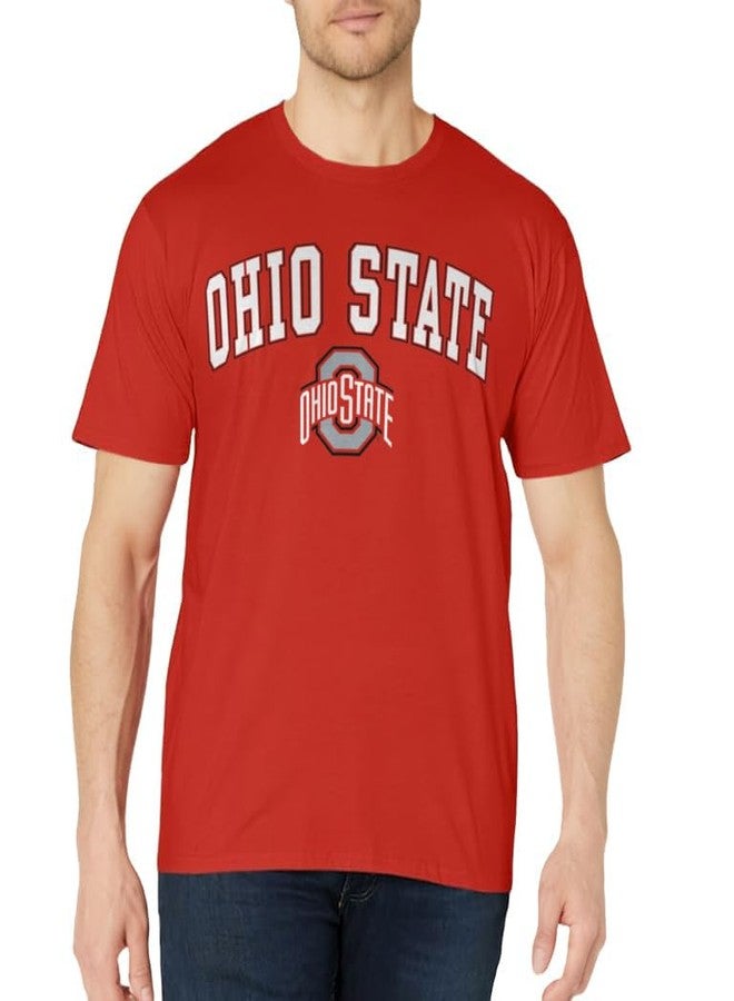Elite Authentics Ohio State Buckeyes Mens Arch Over Logo Officially Licensed T-Shirt, Red - Image 2