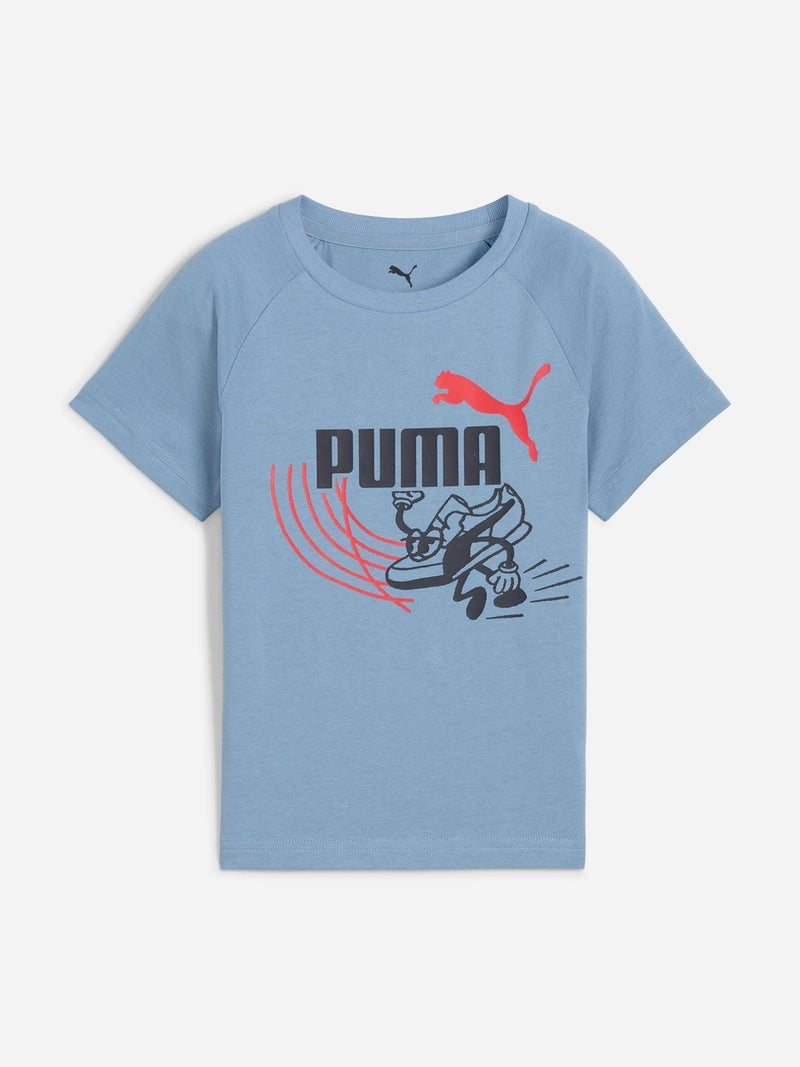 Puma Little Runners Graphic T-Shirt - Image 1