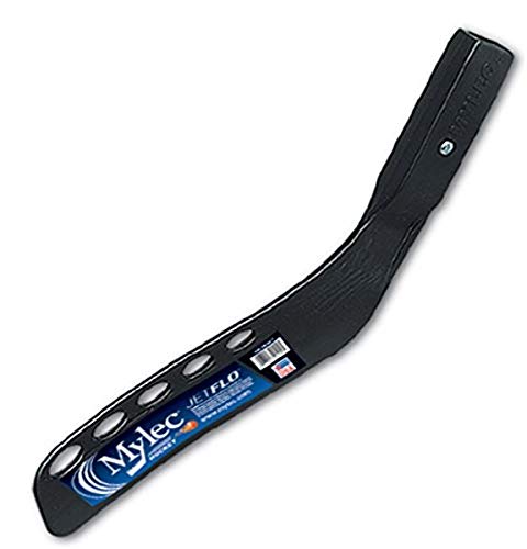 MyLec Hockey Stick Blade, Replacement Street Hockey Blade, Lightweight & Durable, High-Impact Fiberglass, Air-Flo Design, with 2 Screws, Secure Fit, for Most Wood Hockey Shaft (Right Handed, Black) - Image 4