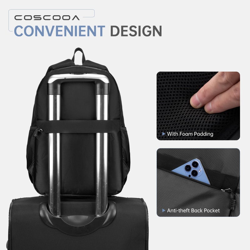 COSCOOA United Airlines Personal Item Bag 17x10x9,Small Carry On Backpack 20LFlight Approved Underseat Ryanair 40x20x25 CM Travel Luggage Bag, Mochila de Viaje,Cabin Size Lightweight Backpack - Image 5