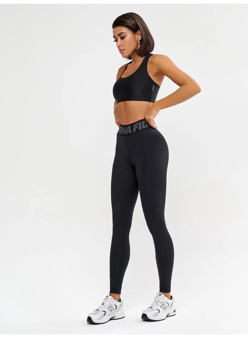 Bona Fide Bona Goldstandard Black Goldstandard High Waist Tummy Control Gym Leggings for Women for Women | Best Price UAE