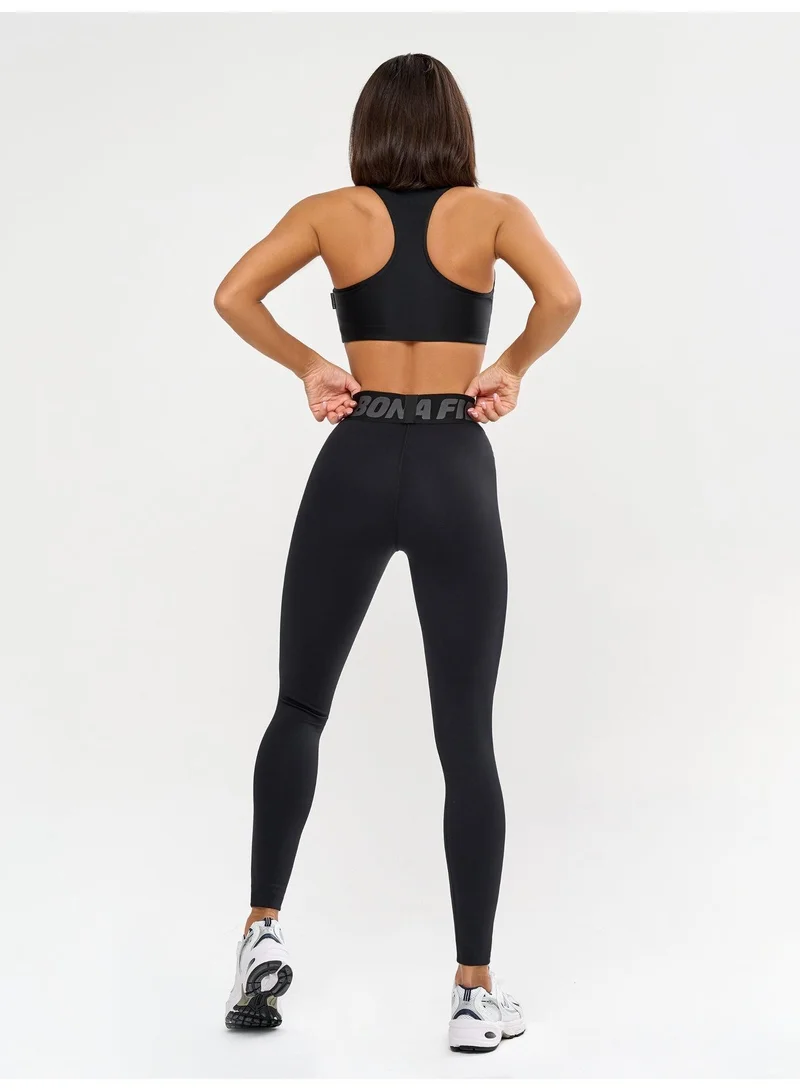 Bona Fide Bona Goldstandard Black Goldstandard High Waist Tummy Control Gym Leggings for Women for Women | Best Price UAE