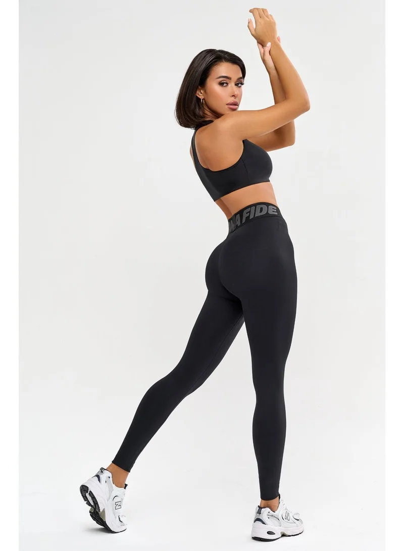 Bona Fide Bona Goldstandard Black Goldstandard High Waist Tummy Control Gym Leggings for Women for Women | Best Price UAE