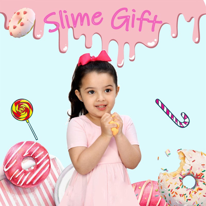 DIY Bubble Glue Fake Water Donut Slime Kit for Girls - Crystal Clay & Bubble Glue - Image 2