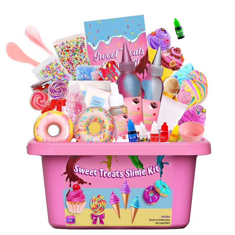 DIY Bubble Glue Fake Water Donut Slime Kit for Girls - Crystal Clay & Bubble Glue - Image 5