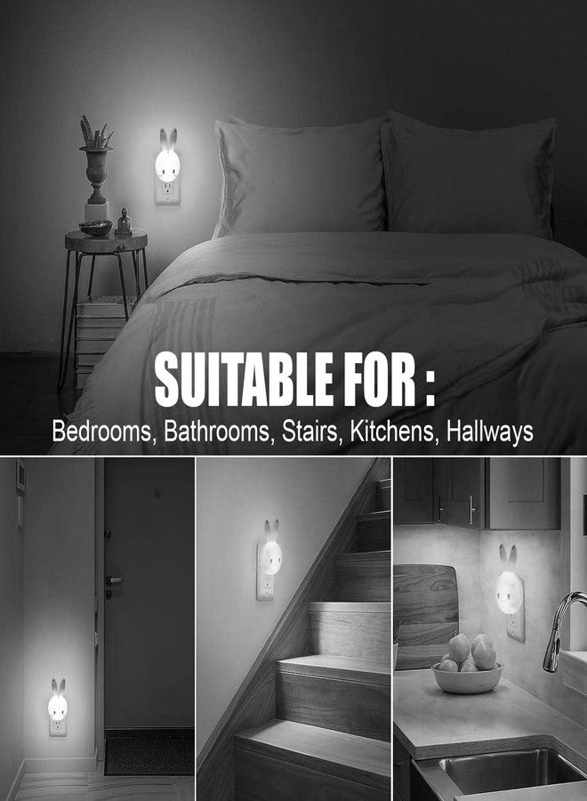 Global Impex Plastic RABIT Shape Night Lamp for Kid's Bedroom | Kids' Favorite Night Lamp | Cozy Light and Playful Design | Soft Glow and Cuddly Design (White) - Image 4