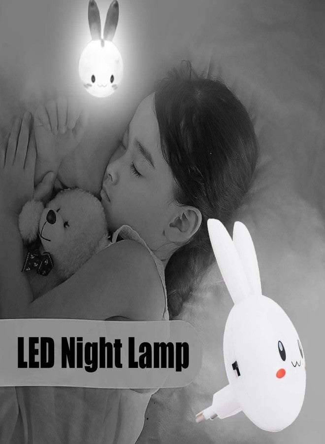 Global Impex Plastic RABIT Shape Night Lamp for Kid's Bedroom | Kids' Favorite Night Lamp | Cozy Light and Playful Design | Soft Glow and Cuddly Design (White) - Image 5