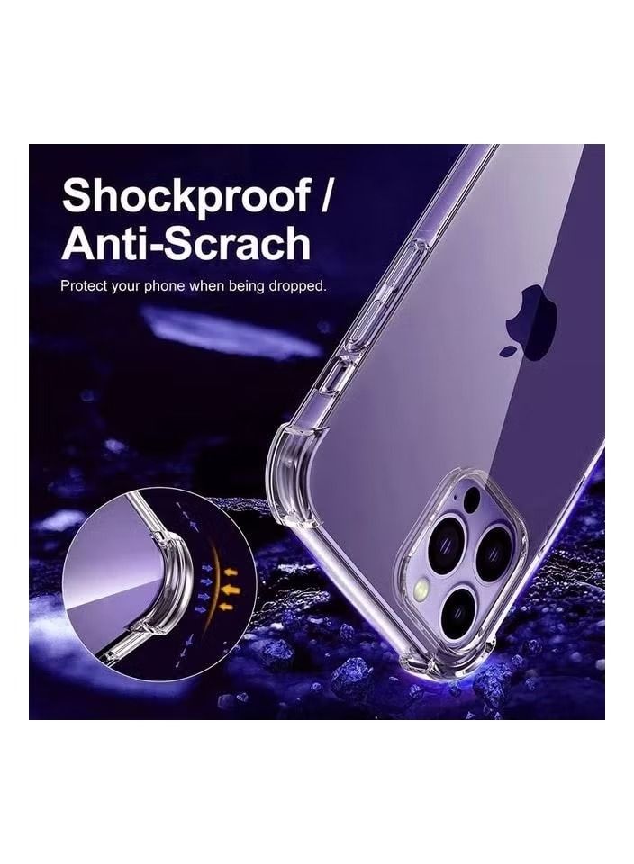 IAF iPhone 14 Pro Max Case 6.7 inch Anti-Explosion Back Ultra Thin Case Anti-Drop Shockproof Protection Full Coverage Lens Clear Case iPhone 14 Pro Max Cover Clear - Image 3