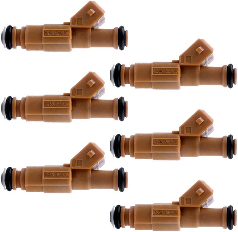 ECCPP High Performance Yellow 4 Hole Fuel Injector Kit - 6pcs for Jeep Models - Image 1