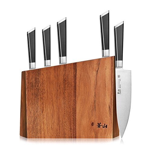 Cangshan Y2 Series Knife Set, 6-Piece German Steel Block, Silver - Image 1