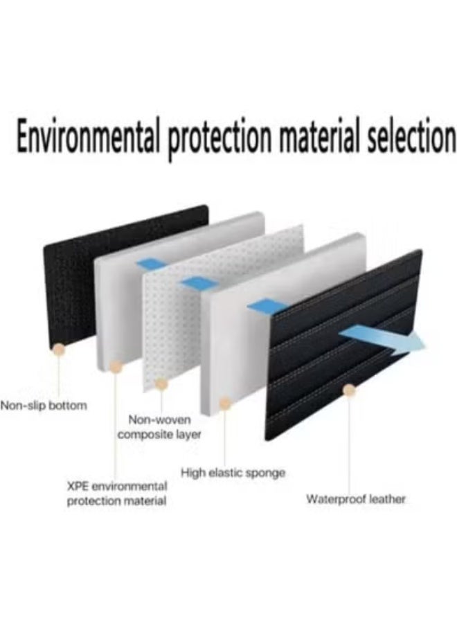 Premium 9D Leather Car Mats - Full Coverage Dual-Layer Protection - Waterproof & Dirt-Proof Luxury Floor Liners for Total Interior Defense - Image 2