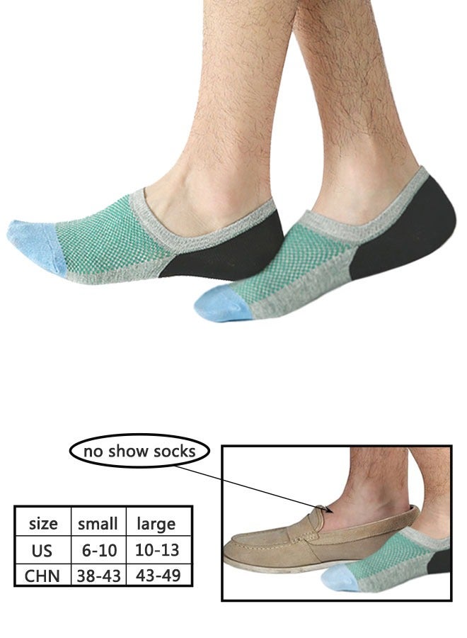 وهاواي 6ps men's cotton socks (L size 43-49) (green, blue, gray) - Image 3