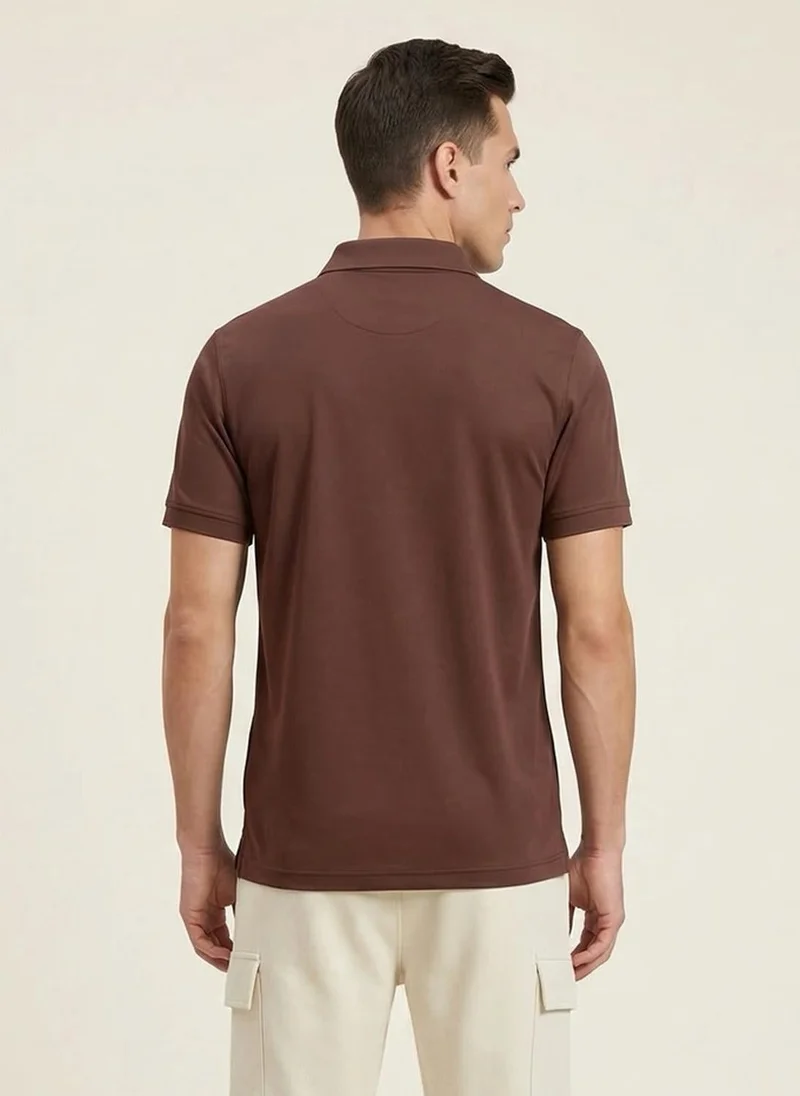 NOBERO Madder Brown Nobero Polo T-Shirt for Men for Men | Best Price UAE
