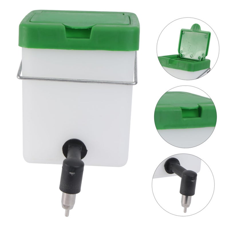 Automatic Rabbit Water Fountain Dispenser Leak Proof Bowl For Pets White - Image 4