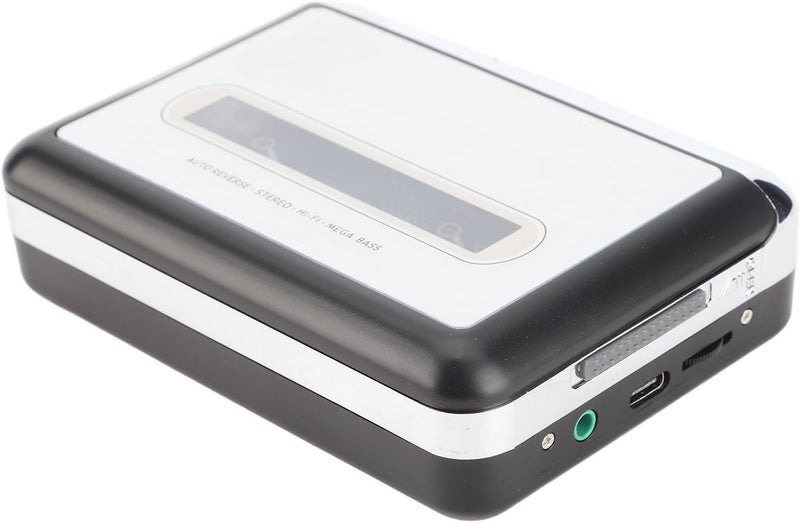 TOPINCN MP3 Cassette Tape Converter Portable Music Player for Cassette to MP3 Conversion, with Headphones, for Old Mix Tapes and CD Playback, USB Powered - Suitable for Music Enthusiasts - Image 2