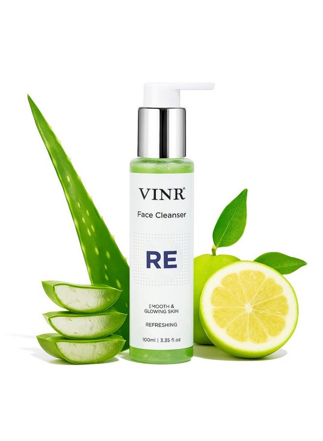 Vinr Refreshing Face Cleanser for Deep Cleansing with Niacinamide, Hydrates & Brightens, Non-Drying Cleanser for Glowing Skin, Men & Women, For All Skin Types - 100 ml - Image 1