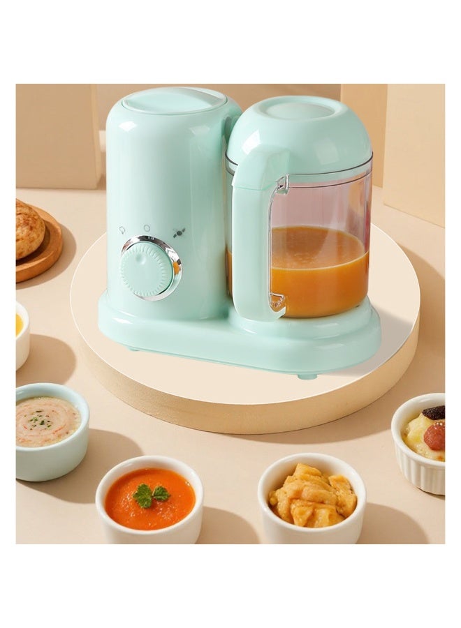 بواو BOAO 4 في 1 معالج طعام أطفال كهربائي لصانع طعام الأطفال مع قدر بخاري ومفرمة ومطحنة | خلاط طعام أطفال محمول مع تنظيف ذاتي للأطفال - Image 3