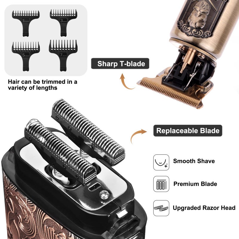 Ufree Electric Razor for Men Foil Shavers for Men, Hair Beard Trimmer for Men Grooming Shaving Kit Face Mustache, Cordless Head Shavers for Bald Men Barber Clippers, Birthday Gifts for Him - Image 2