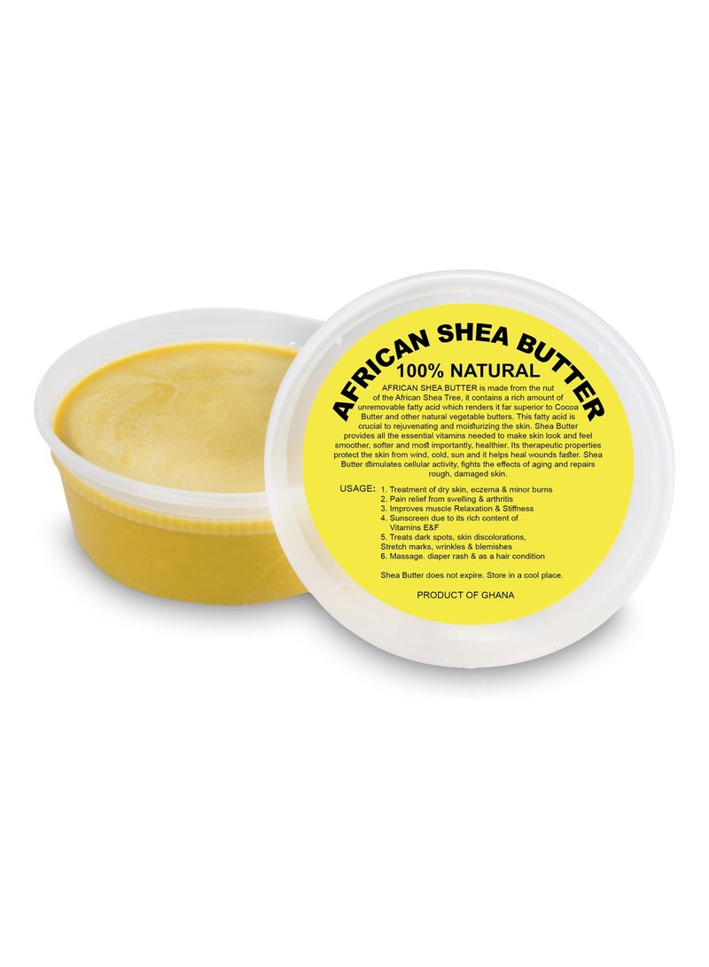 Raw African Shea Butter 8 oz. Bulk 100% Pure Natural Unrefined YELLOW - Imported From Ghana - Image 2