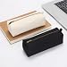 YONBEN Slim Pencil Case Pencil Holder Pouch Cotton Canvas Pencil Holder Bag BlackCanvas - Image 2