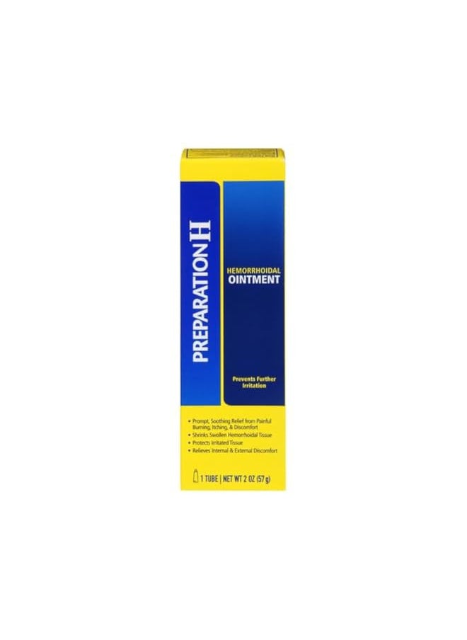 Preparation H PREPARATION H Hemorrhoid Symptom Treatment Ointment, Itching, Burning & Discomfort Relief, Tube (2.0 Ounce)  - Image 1
