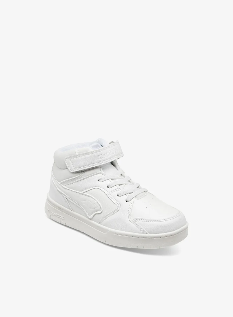 kangaROOS Boys' Panelled High Top Shoes with Hook and Loop Closure