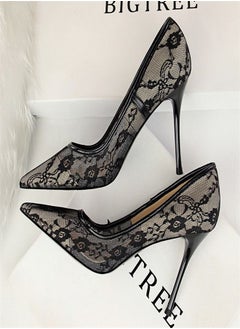 BIGTREE Fashion Pointed High Heels 9CM Black 