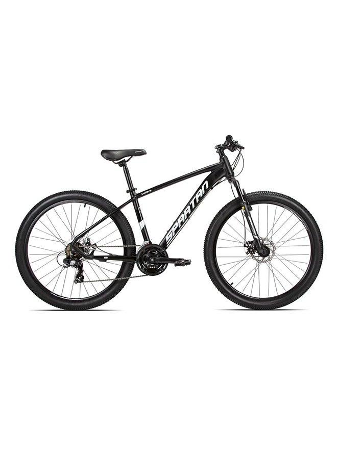 Spartan Calibre Hardtail Mountain Bicycle| 27 inch wheel size| 21 speed Shimano gear | For adults| Charcoal black  - Image 1