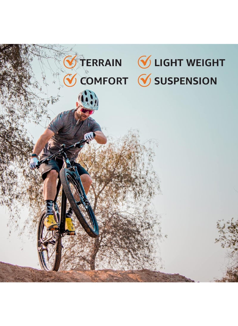 Spartan Calibre Hardtail Mountain Bicycle| 27 inch wheel size| 21 speed Shimano gear | For adults| Charcoal black  - Image 5