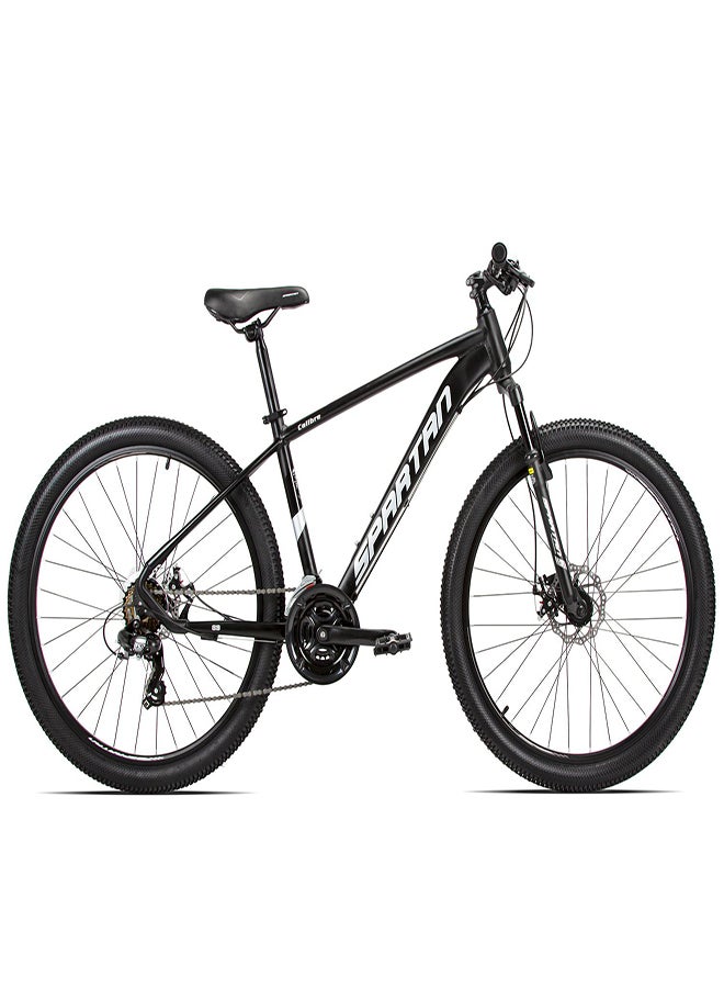 Spartan Calibre Hardtail Mountain Bicycle| 27 inch wheel size| 21 speed Shimano gear | For adults| Charcoal black  - Image 1