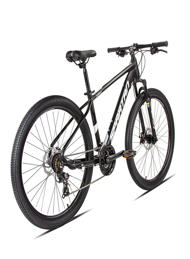 Spartan Calibre Hardtail Mountain Bicycle| 27 inch wheel size| 21 speed Shimano gear | For adults| Charcoal black  - Image 2