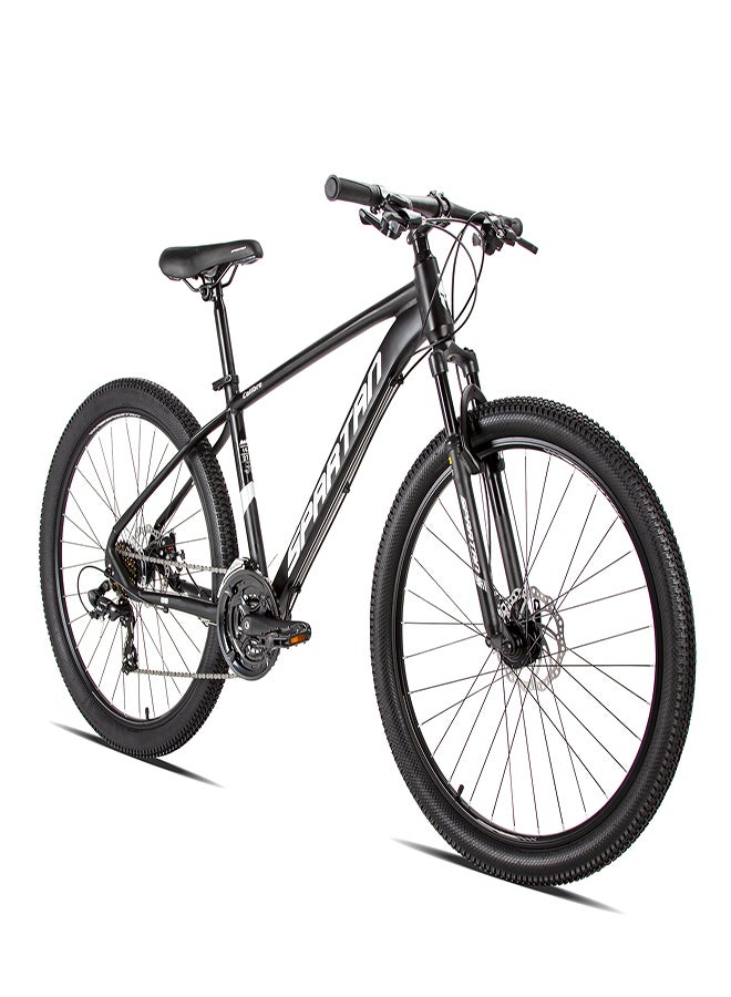 Spartan Calibre Hardtail Mountain Bicycle| 27 inch wheel size| 21 speed Shimano gear | For adults| Charcoal black  - Image 3
