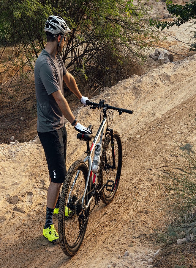 Spartan Calibre Hardtail Mountain Bicycle| 27 inch wheel size| 21 speed Shimano gear | For adults| Charcoal black  - Image 4