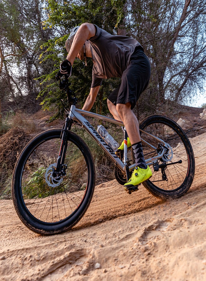 Spartan Calibre Hardtail Mountain Bicycle| 27 inch wheel size| 21 speed Shimano gear | For adults| Charcoal black  - Image 5