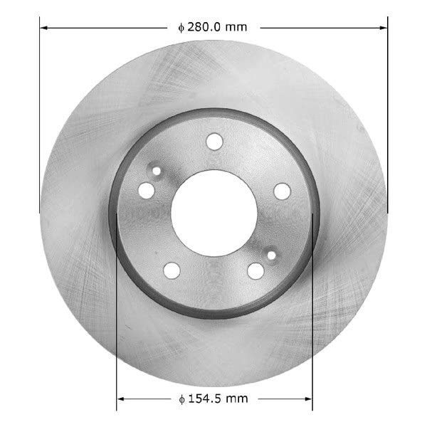 Bendix Premium PRT5991 Front Brake Rotor for Kia Forte 2013-2010, Forte Koup 2013-2010, Soul 2011-2010 - Image 2