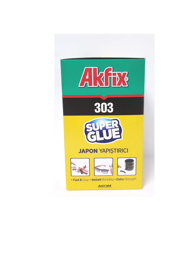 AKFIX Akfix Multi Purpose Fast & Instant Bonding Super Glue Extra Strength Adhesive Pack Of 12 Pcs 3g  - Image 2